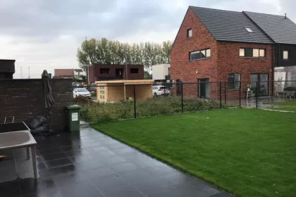 Bigger view of Totaalproject terras in basalt graniet 60x60