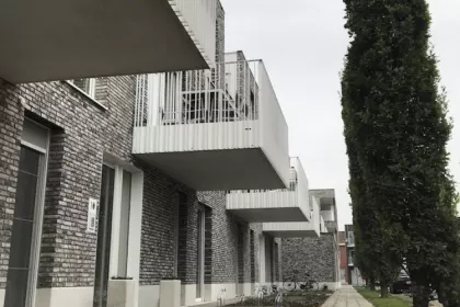 Bigger view of Aanleg appartementencomplex voortuin