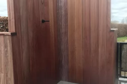 Bigger view of Douche in padouk